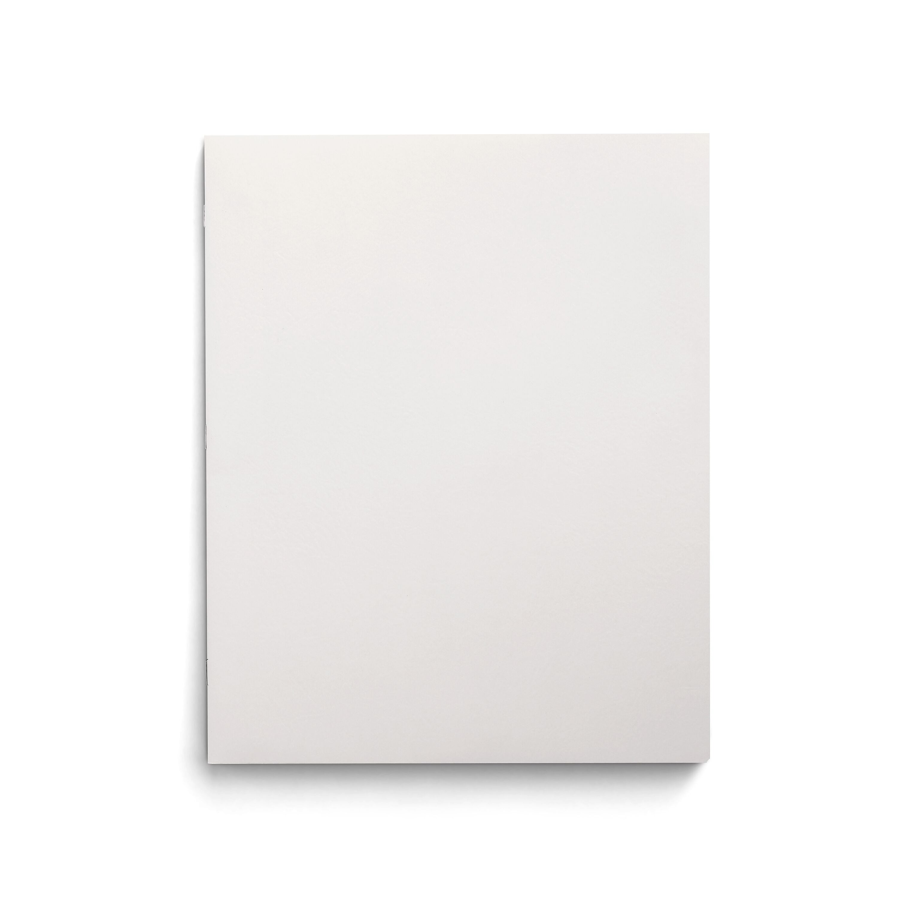 Staples Smooth 2-Pocket Paper Folder with Fasteners, White, 25/Box