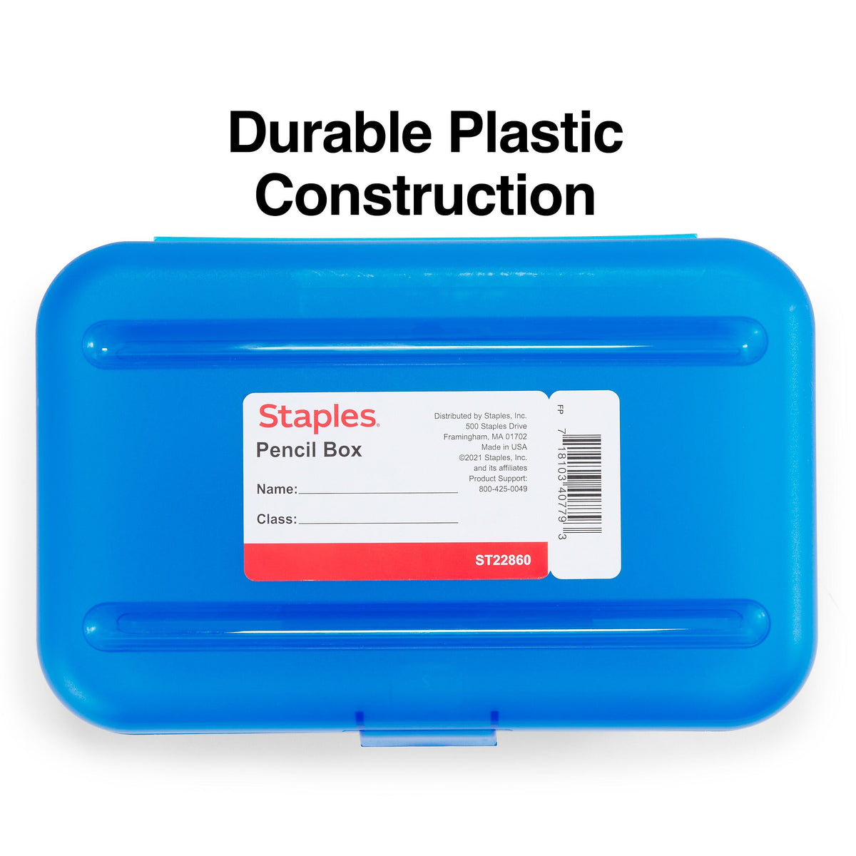 Staples Snap Plastic Cases, Blue