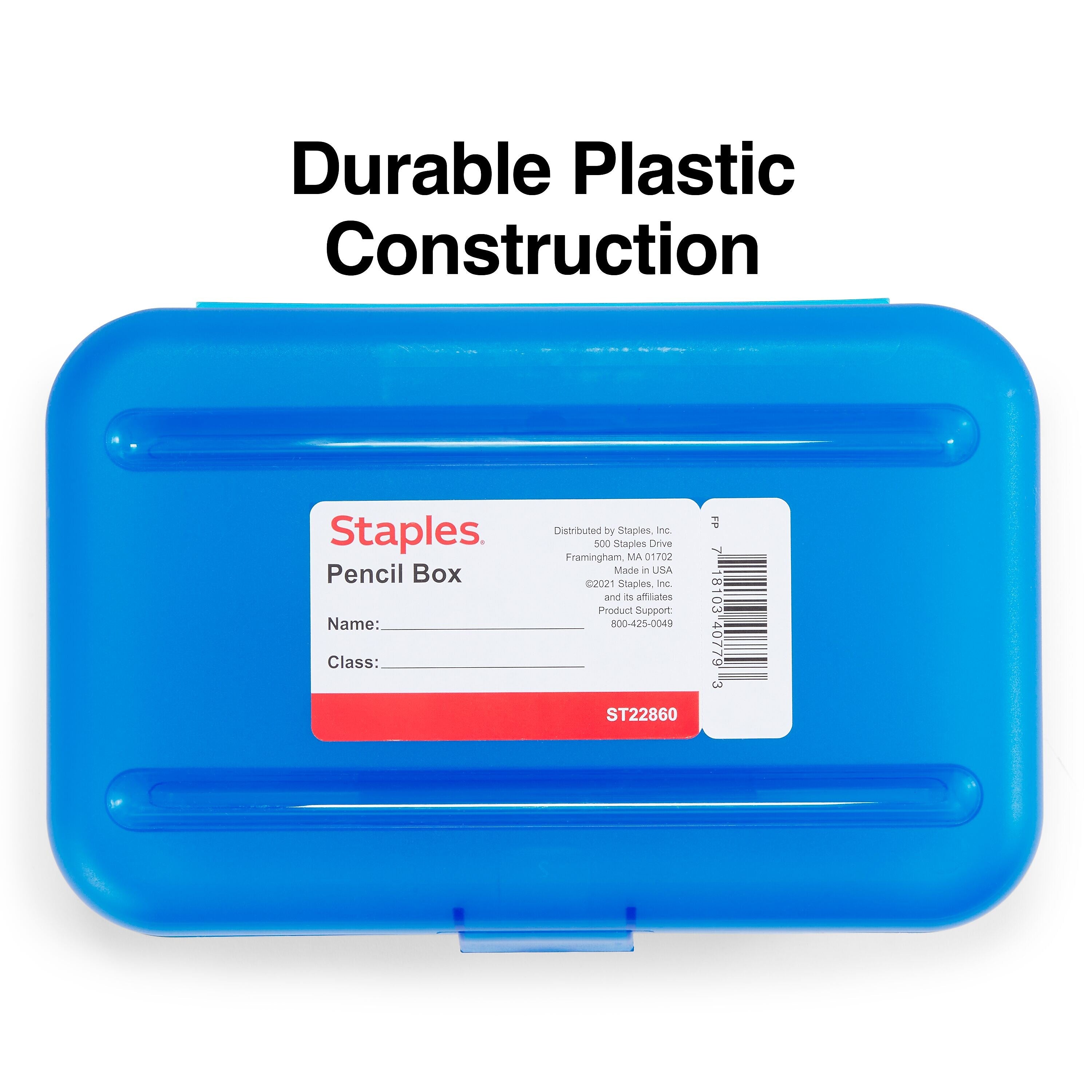 Staples Snap Plastic Cases, Blue