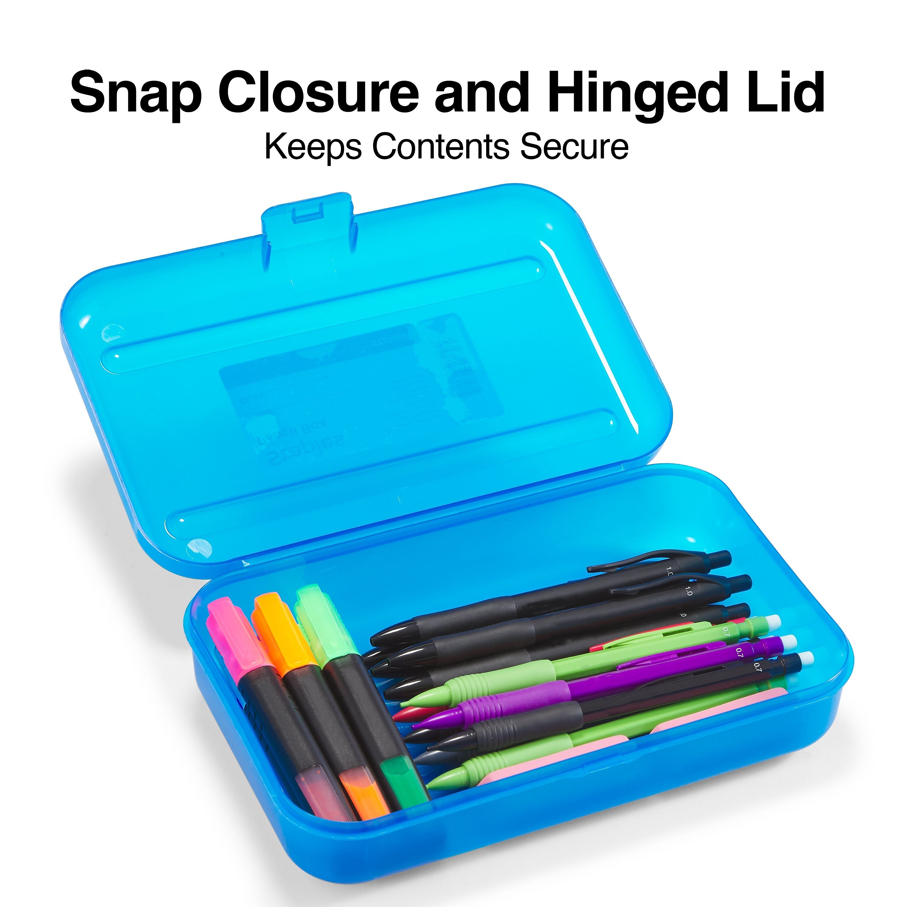 Staples Snap Plastic Cases, Blue