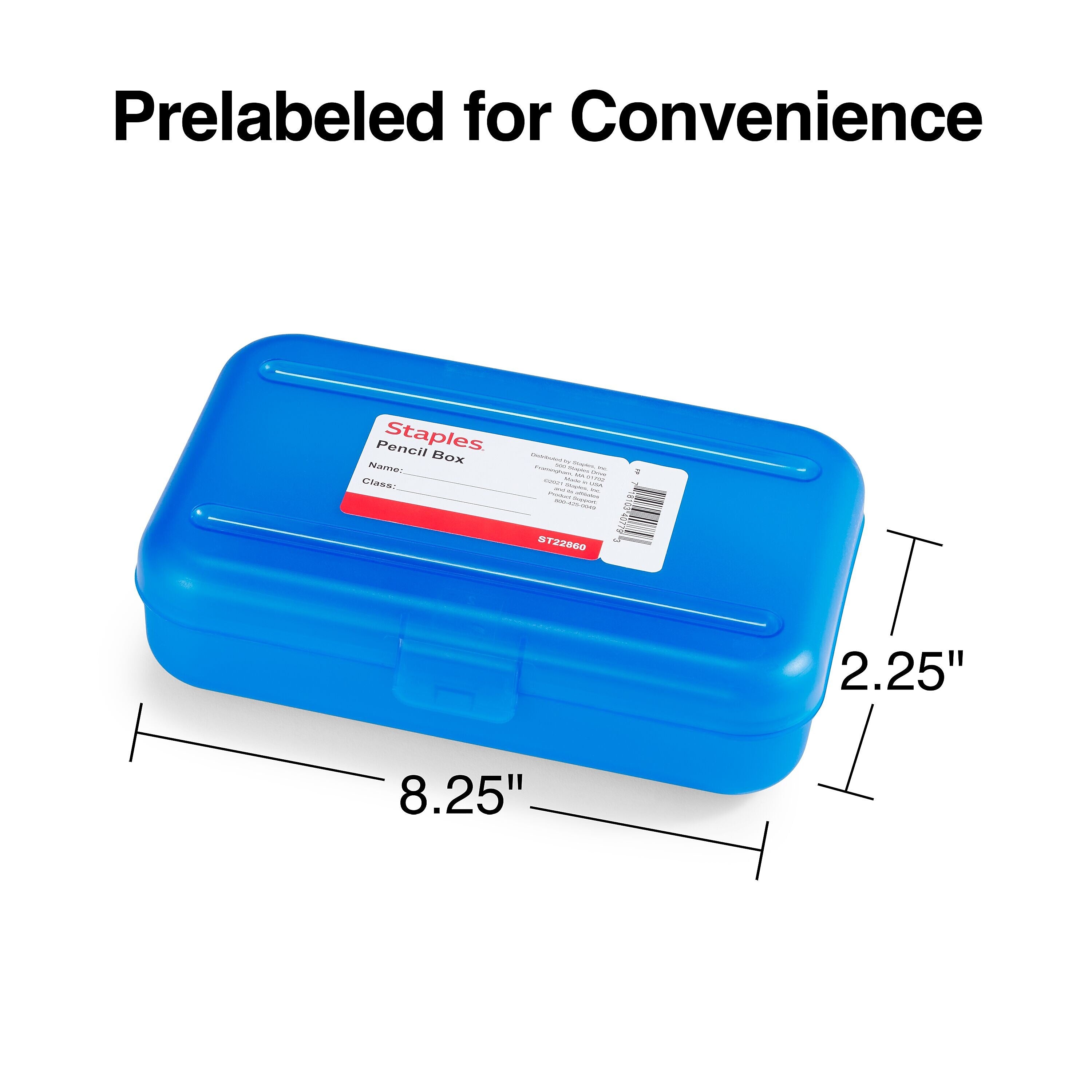 Staples Snap Plastic Cases, Blue