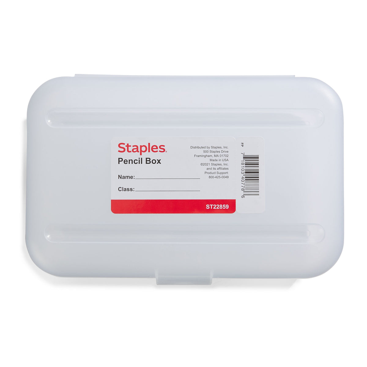 Staples Snap Plastic Cases, Clear