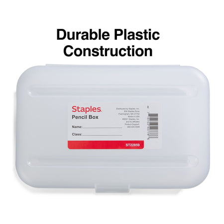 Staples Snap Plastic Cases, Clear