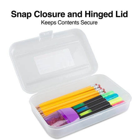 Staples Snap Plastic Cases, Clear