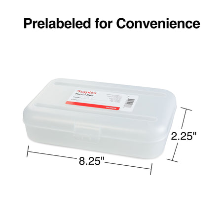 Staples Snap Plastic Cases, Clear