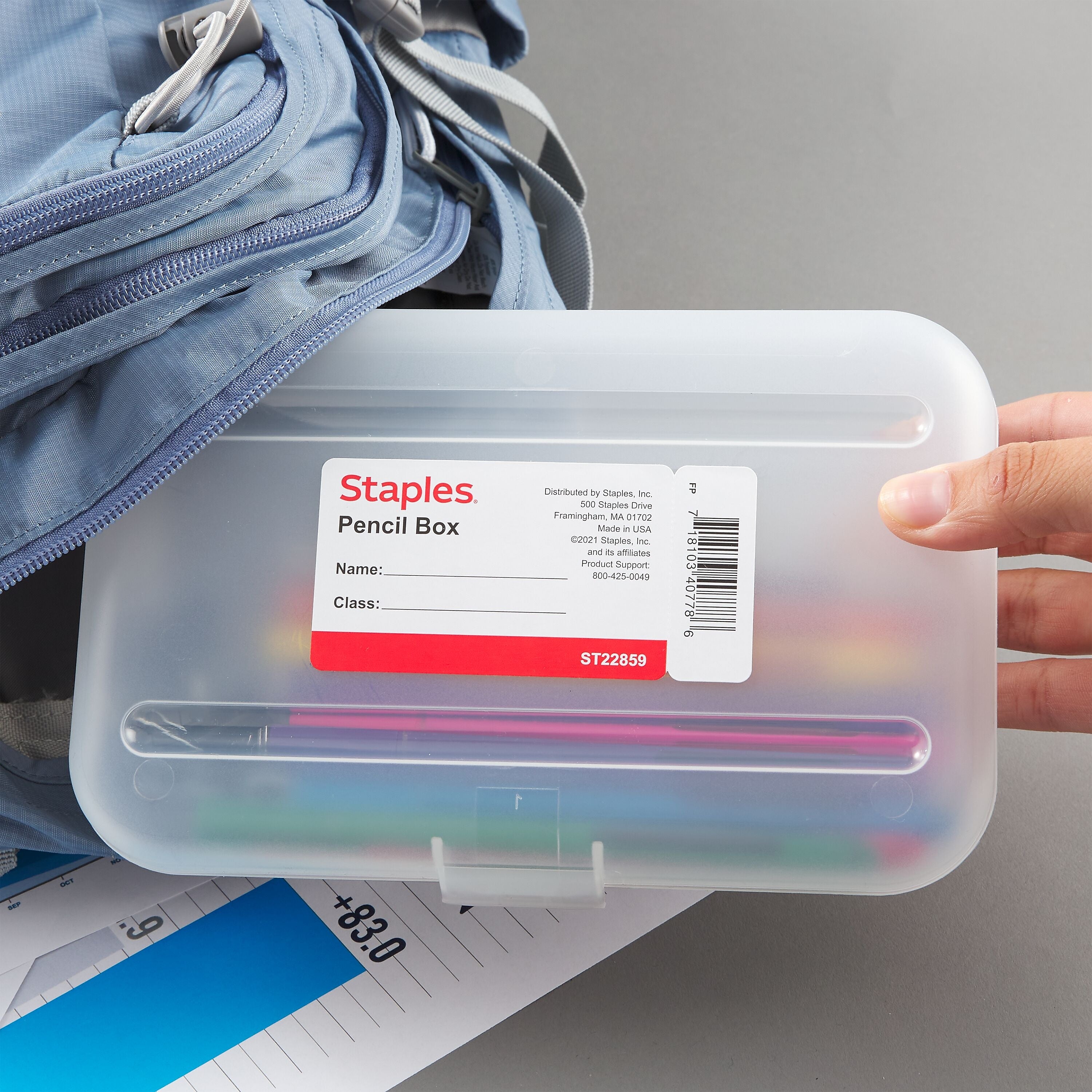 Staples Snap Plastic Cases, Clear