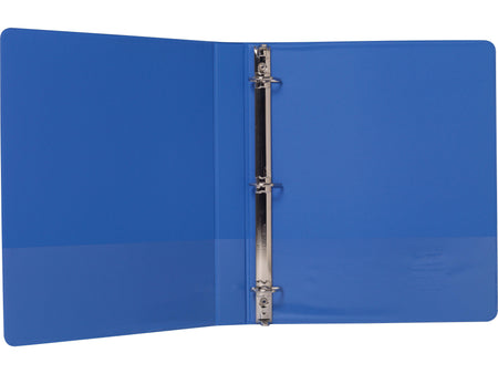 Staples Standard 1" 3-Ring View Binder, Periwinkle