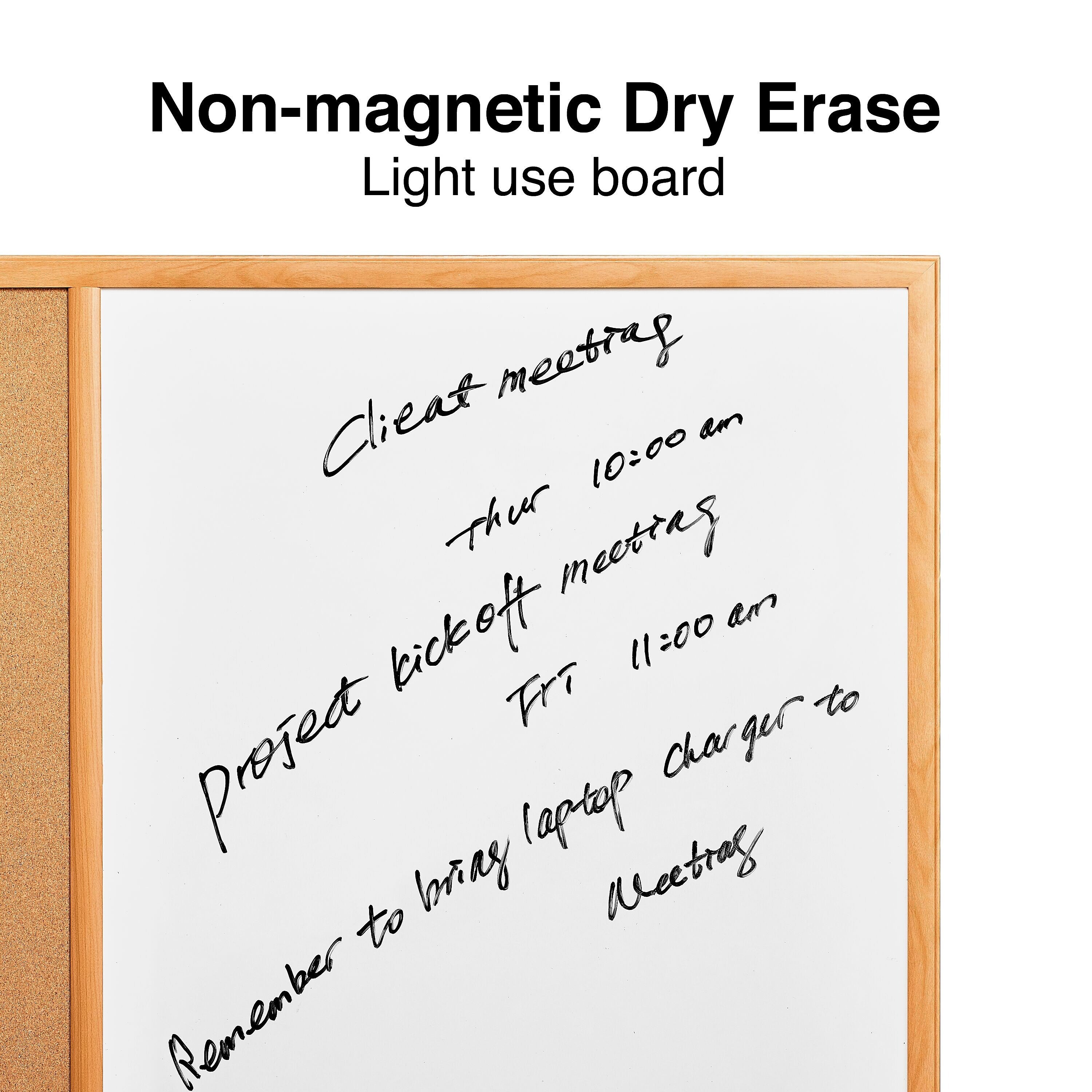 Staples Standard Cork & Dry Erase Whiteboard, 4' x 3'