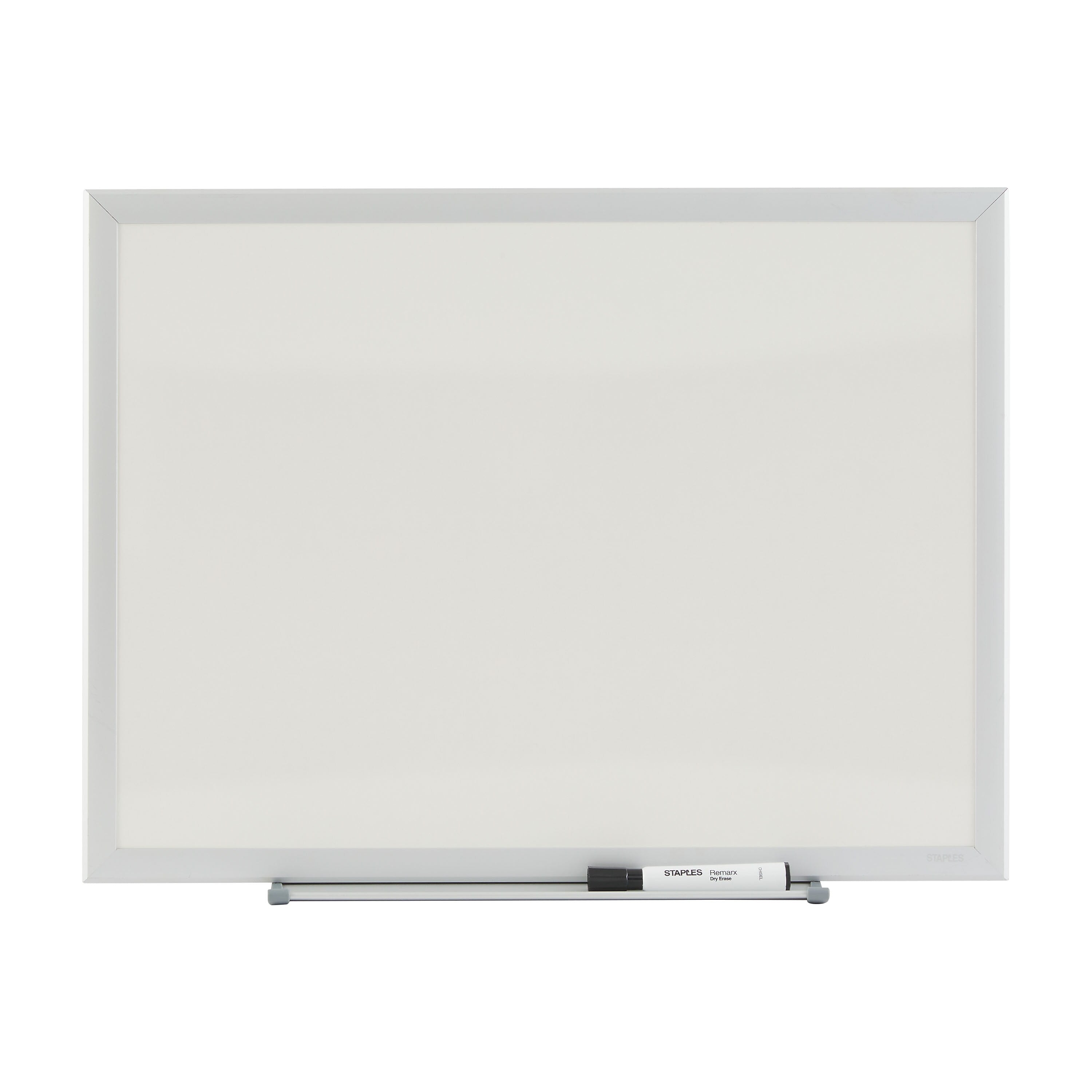 Staples Standard Durable Melamine Dry-Erase Whiteboard, Aluminum Frame, 2' x 1.5'