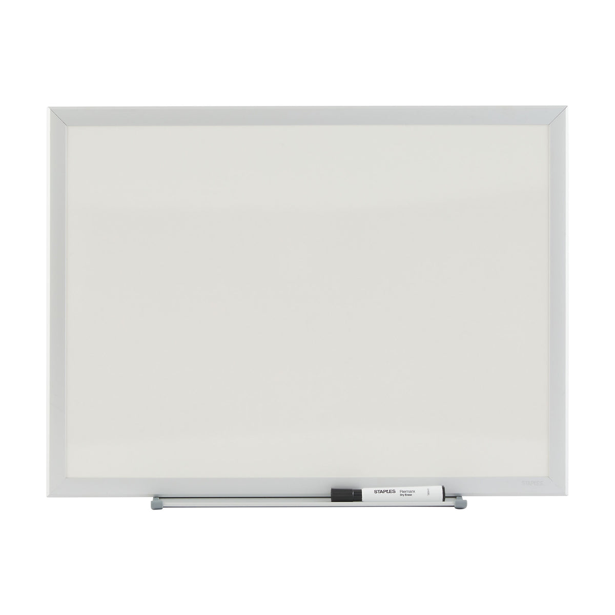 Staples Standard Durable Melamine Dry-Erase Whiteboard, Aluminum Frame, 2' x 1.5'