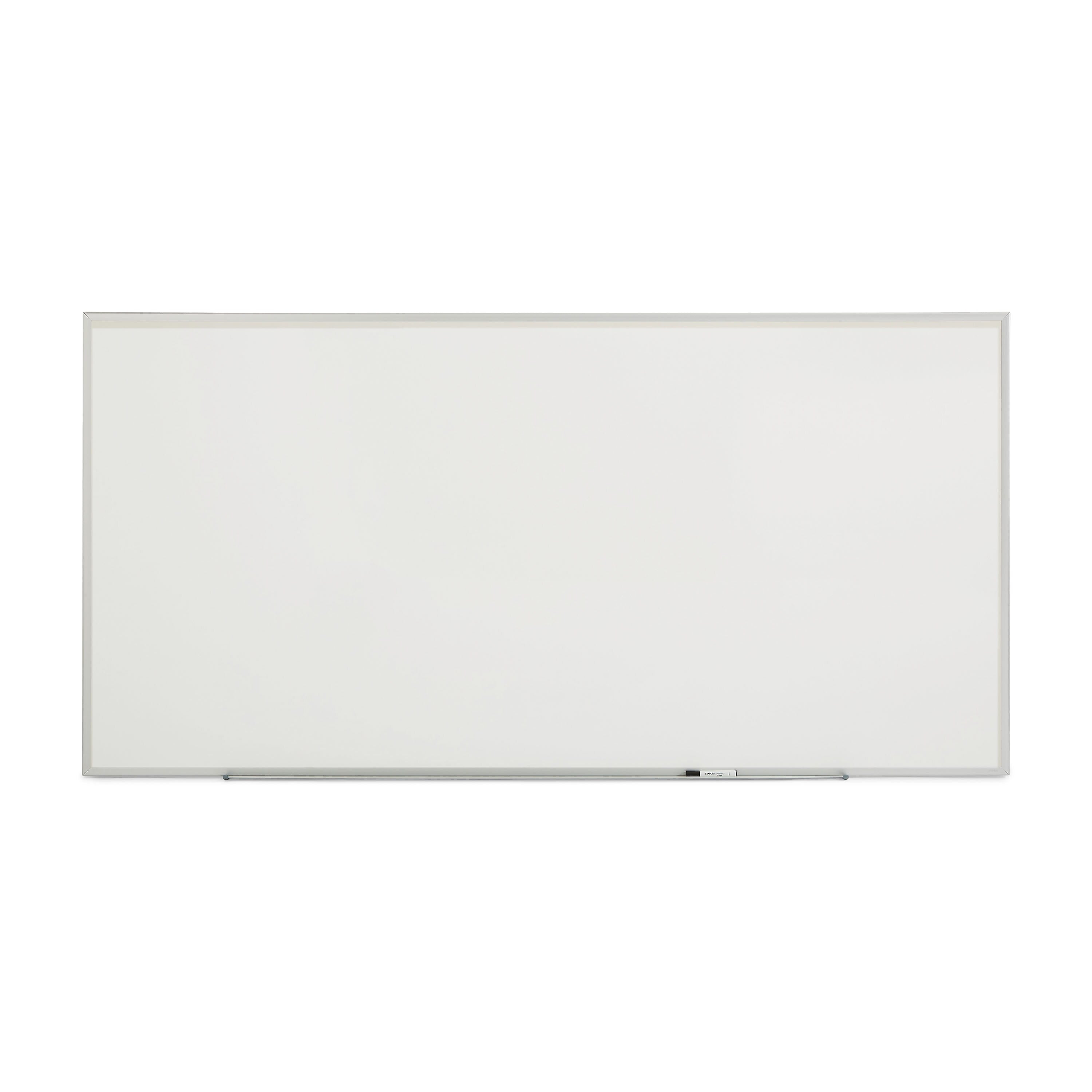 Staples Standard Durable Melamine Dry-Erase Whiteboard, Aluminum Frame, 8' x 4'