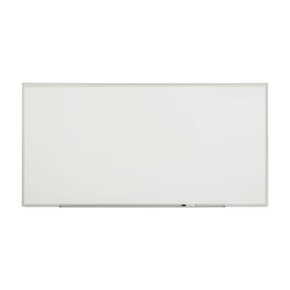 Staples Standard Durable Melamine Dry-Erase Whiteboard, Aluminum Frame, 8' x 4'