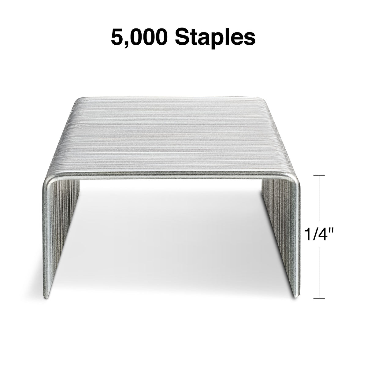 Staples Standard Staples, 1/4" Leg Length, 5000 /Box