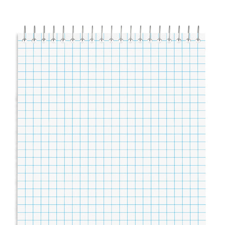 Staples Steno Pads, 6" x 9", Graph Ruled, White, 80 Sheets/Pad, 6 Pads/Pack