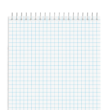 Staples Steno Pads, 6" x 9", Graph Ruled, White, 80 Sheets/Pad, 6 Pads/Pack