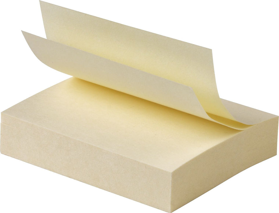 Staples® Stickies Notes, 1 1/2" x 2", Yellow, 100 Sheet/Pad, 432 Pads/Carton