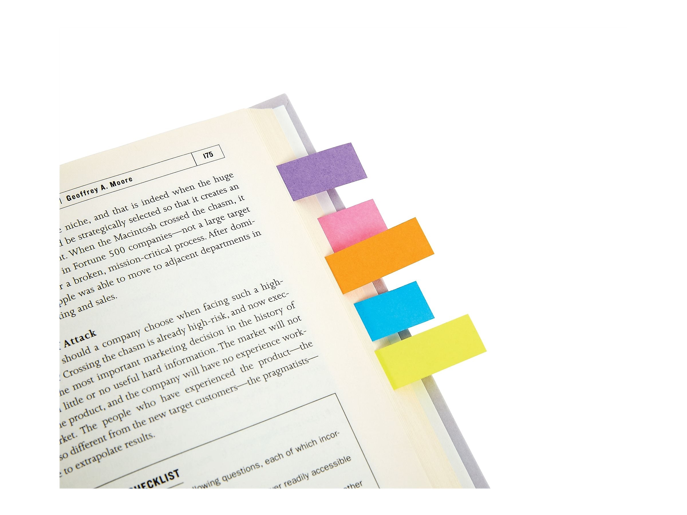 Staples Stickies Page Flags, 0.5