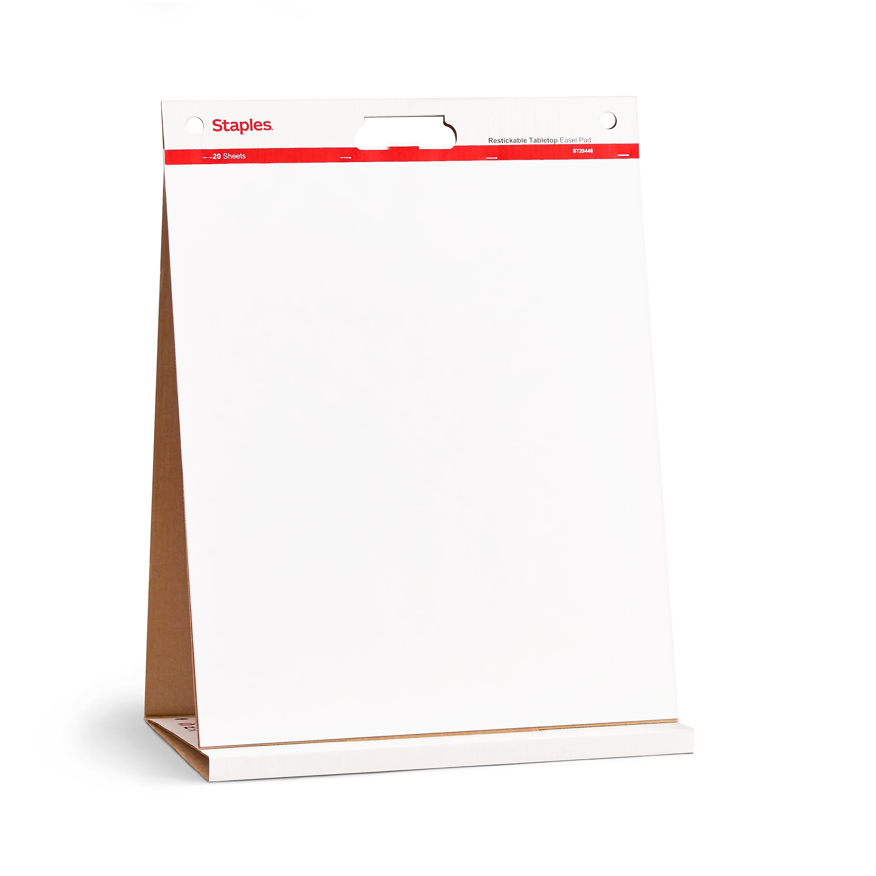 Staples Stickies Tabletop Easel Pad, 20