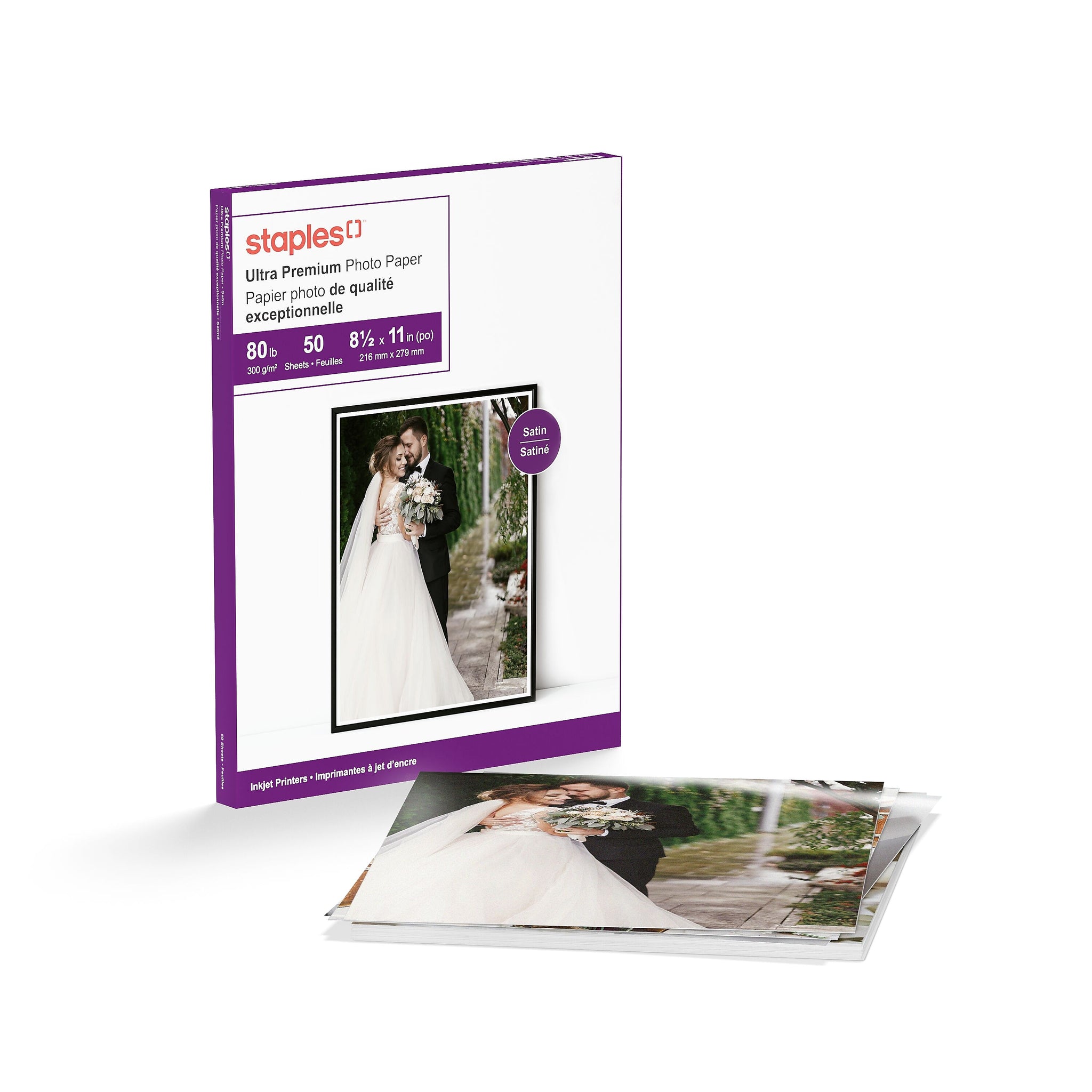 Staples Supreme Satin Photo Paper, 8.5