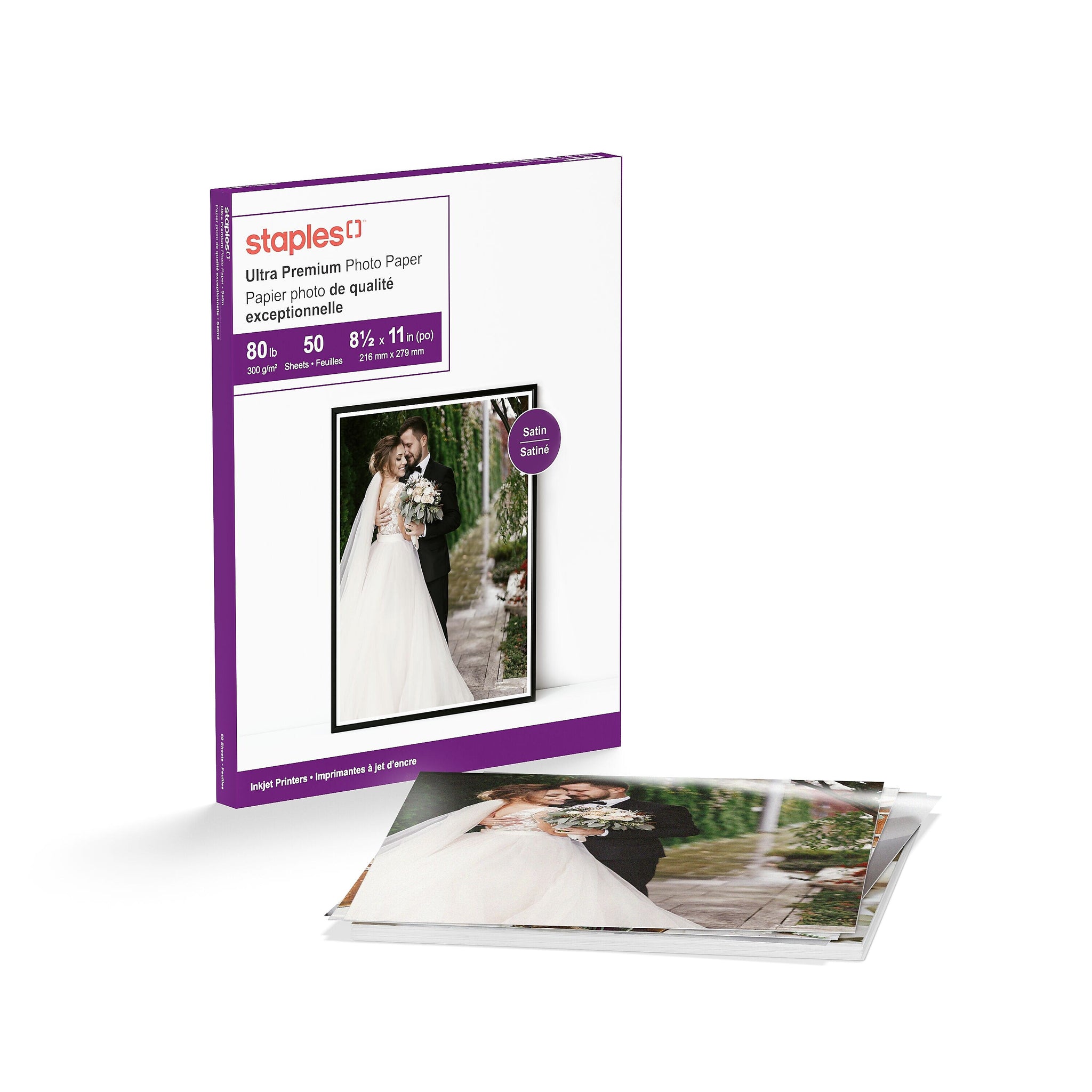 Staples Supreme Satin Photo Paper, 8.5