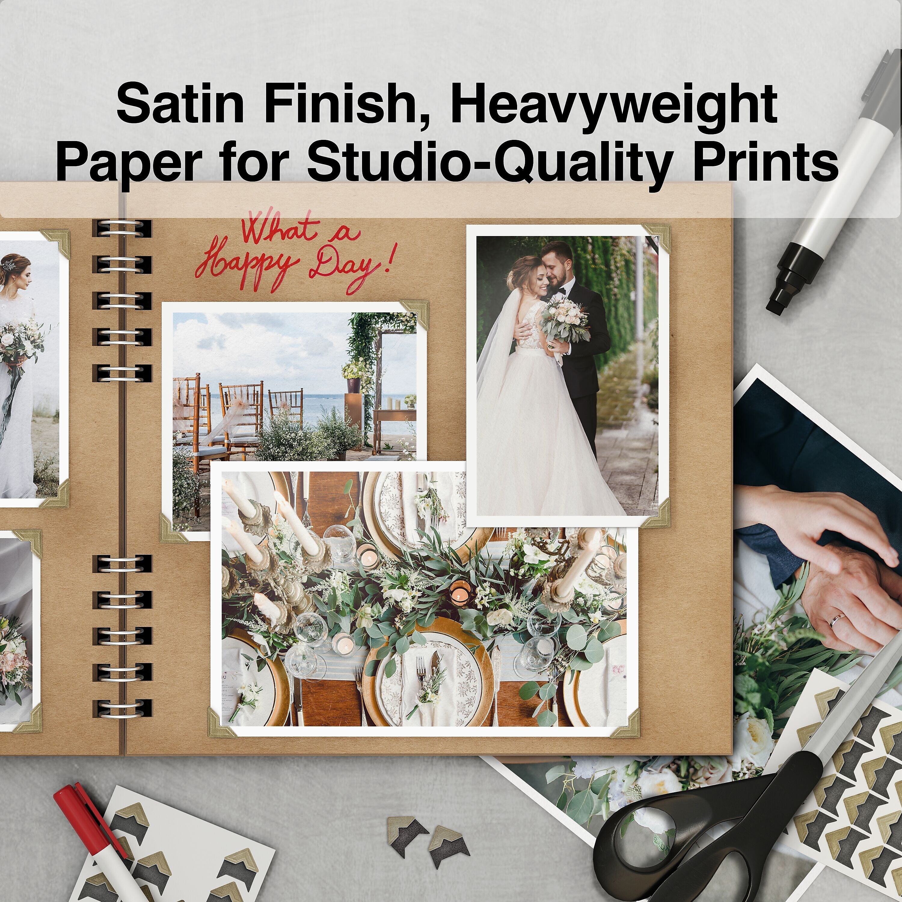 Staples Supreme Satin Photo Paper, 8.5