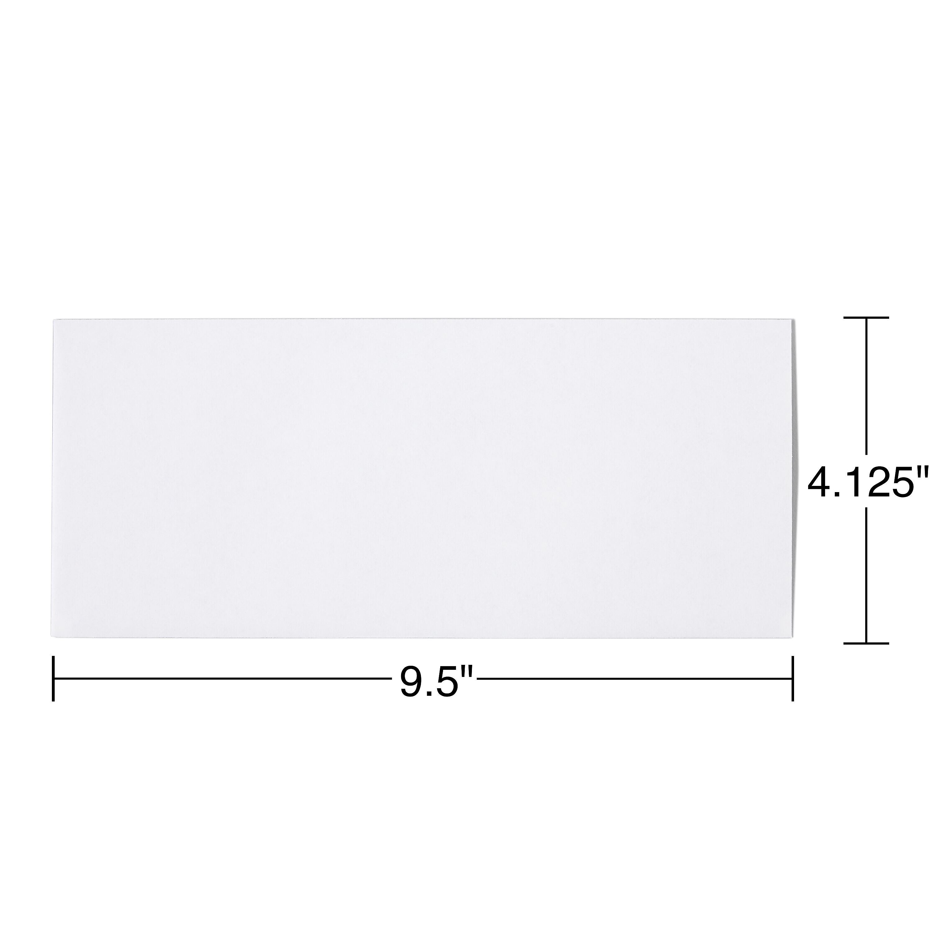 Staples Tear-Resistant EasyClose Security Tinted #10 Business Envelopes, 4 1/8