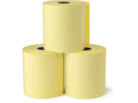 Staples Thermal Cash Register/POS Rolls, 1-Ply, Canary, 3 1/8" x 230', 4/Pack