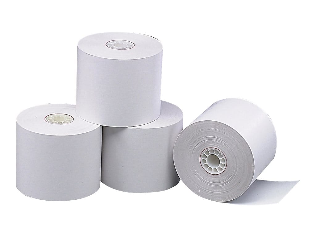 Staples Thermal Cash Register/POS Rolls, 3 1/8" x 273', 50/Carton