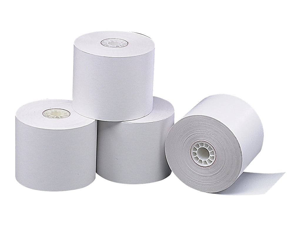 Staples Thermal Paper Rolls, 1-Ply, 2 1/4" x 165', 3/Pack