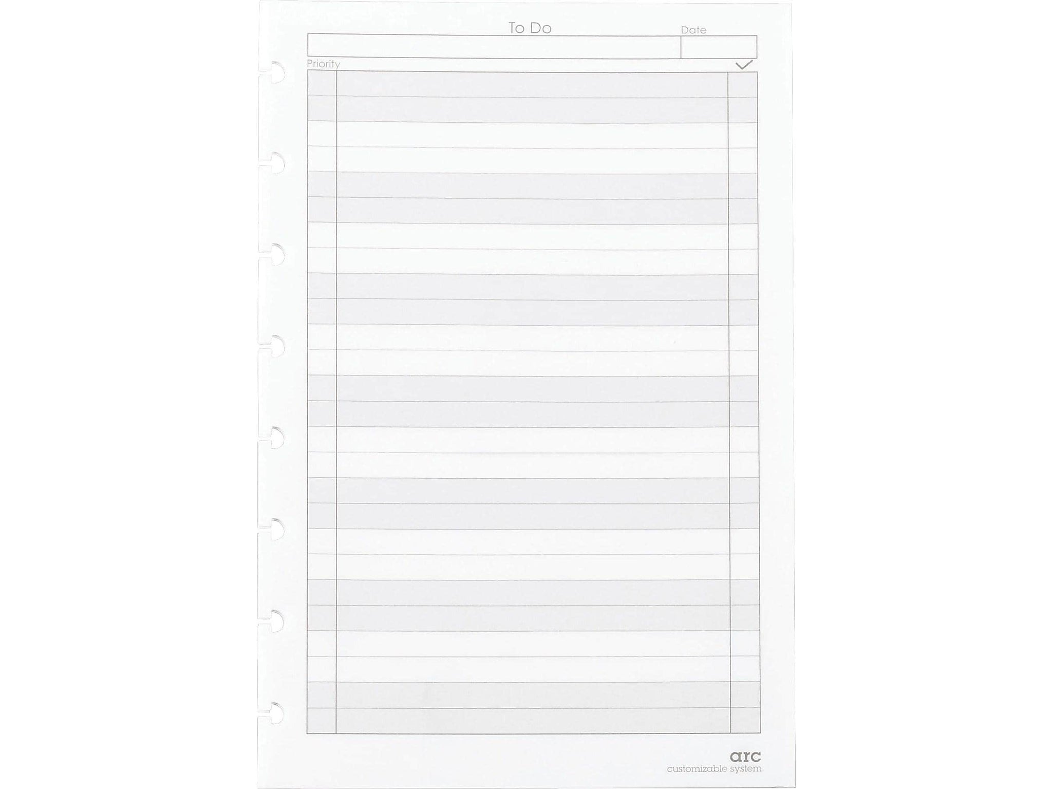 Staples To-Do Arc Notebook System Refill Paper, 5.5