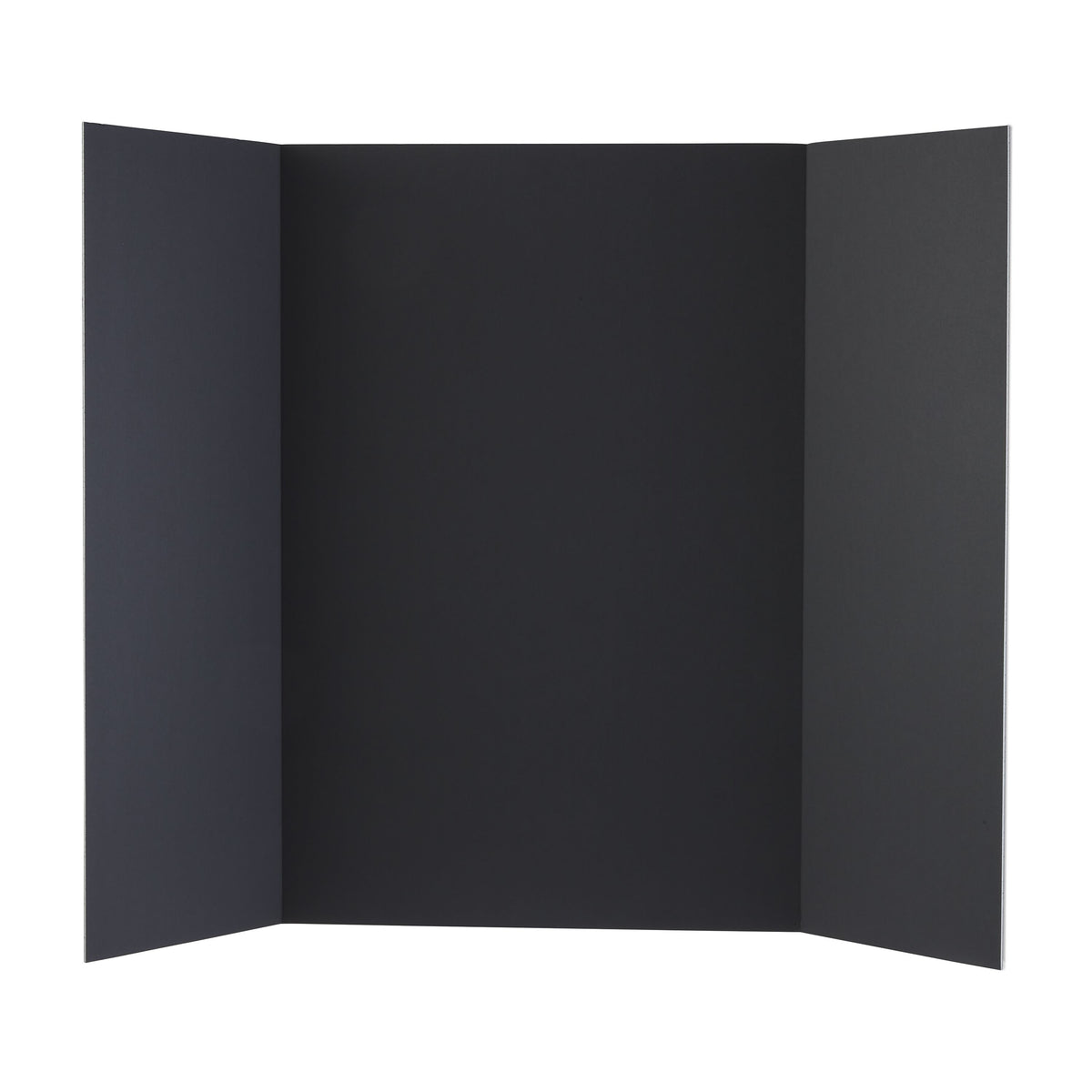 Staples Tri-Fold Foam Presentation Board, 4' x 3', Black