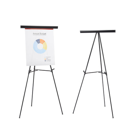 Staples Tri-Lite Display Easel, Black Steel