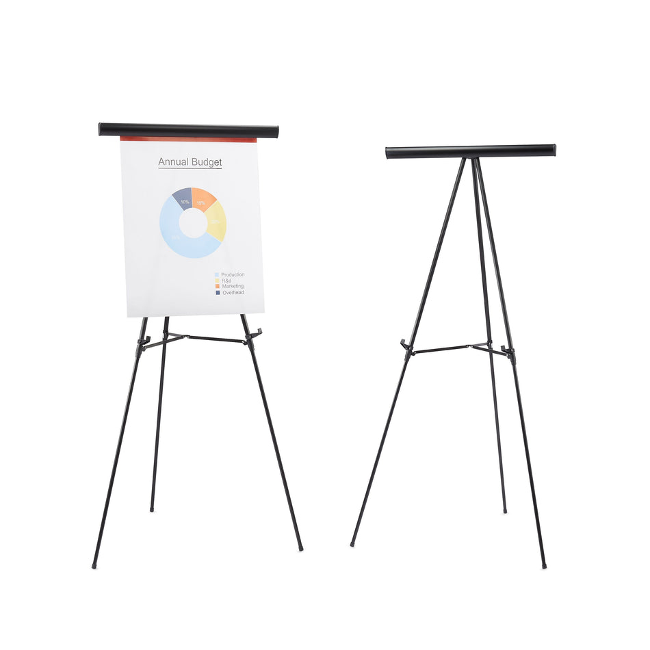 Staples Tri-Lite Display Easel, Black Steel