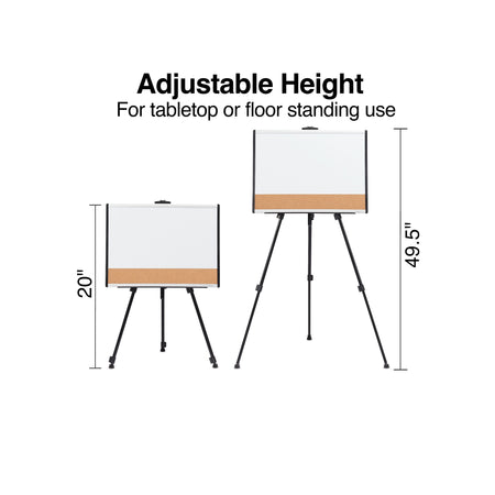 Staples Tripod Display Easel, 63", Black Aluminum