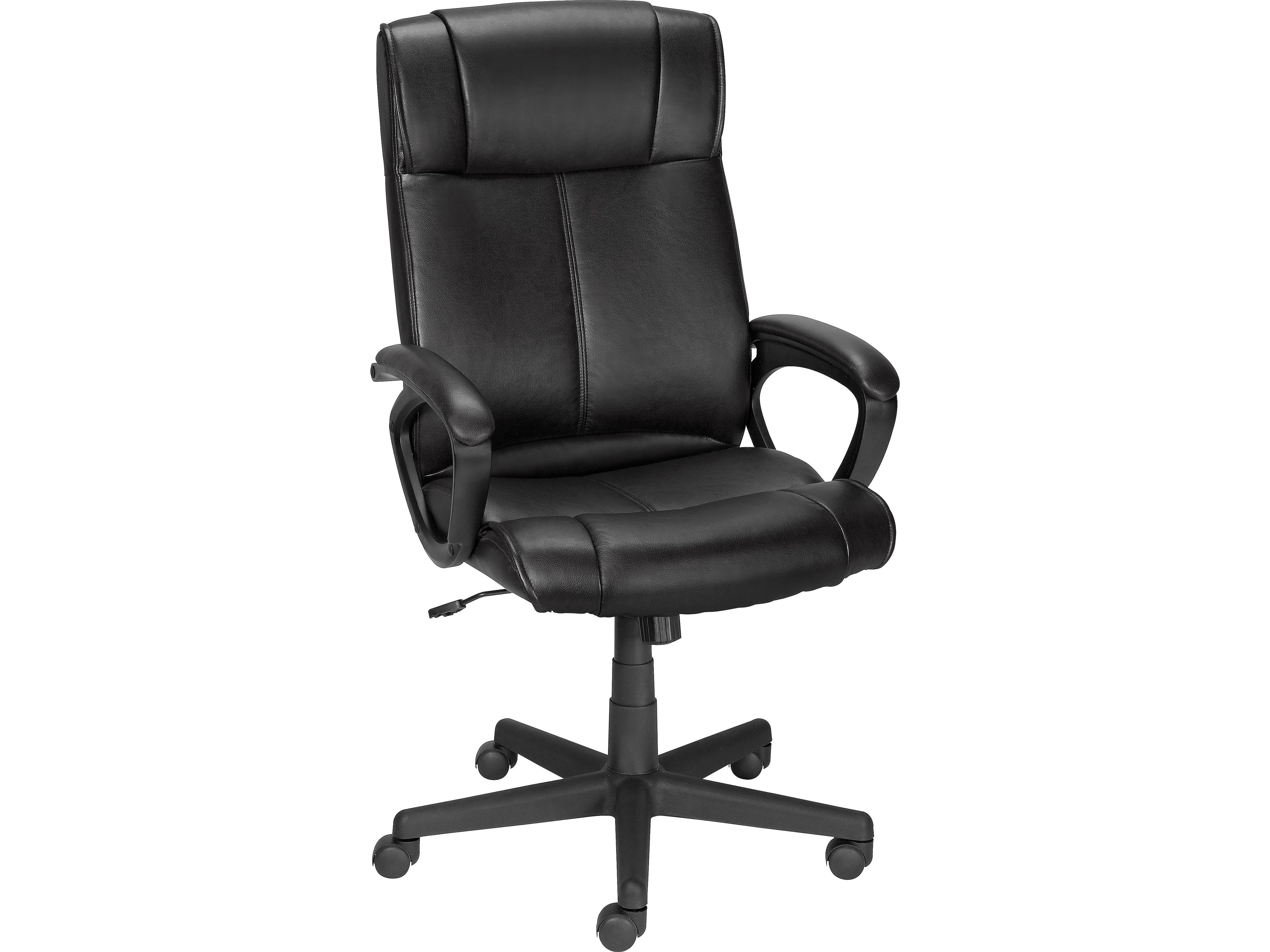 Staples Turcotte Ergonomic Luxura Swivel Computer and Desk Chair, Black