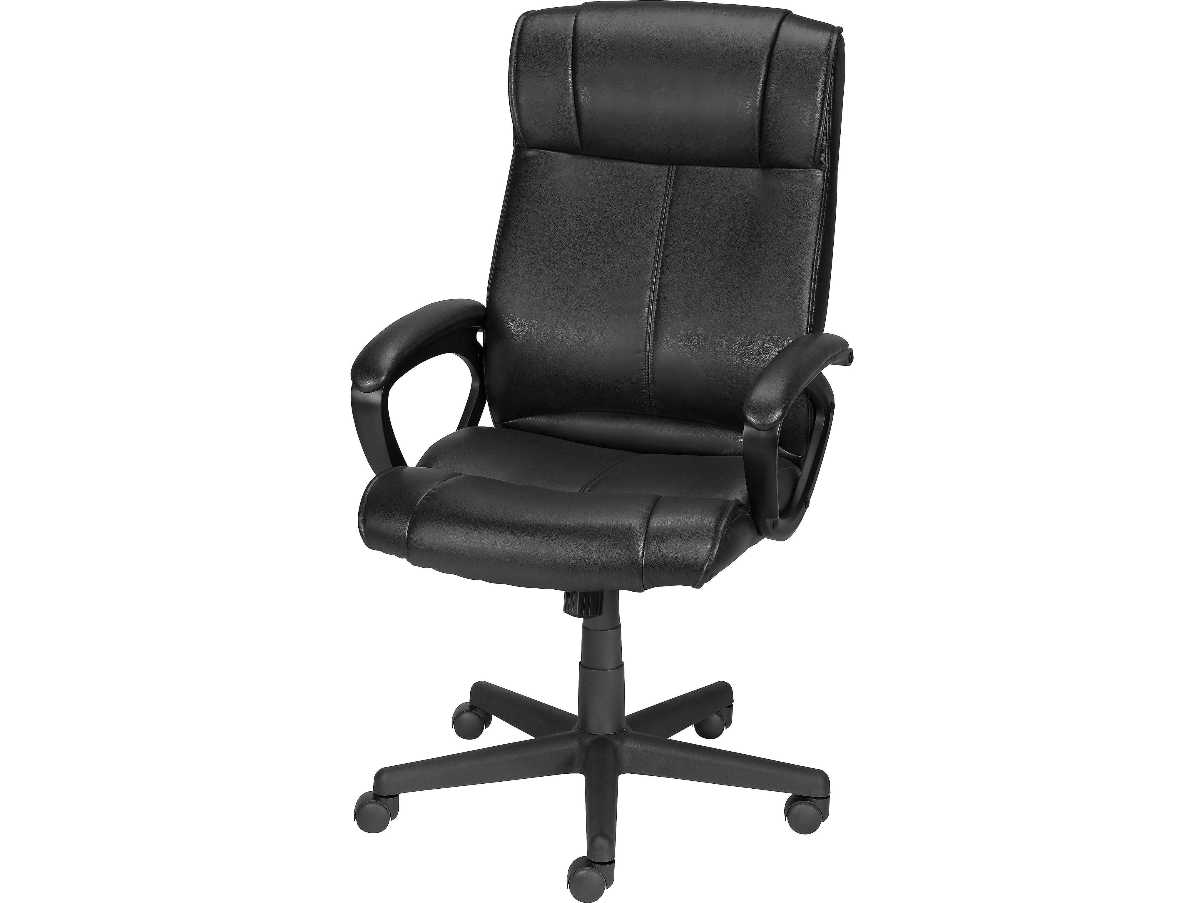 Staples Turcotte Ergonomic Luxura Swivel Computer and Desk Chair, Black