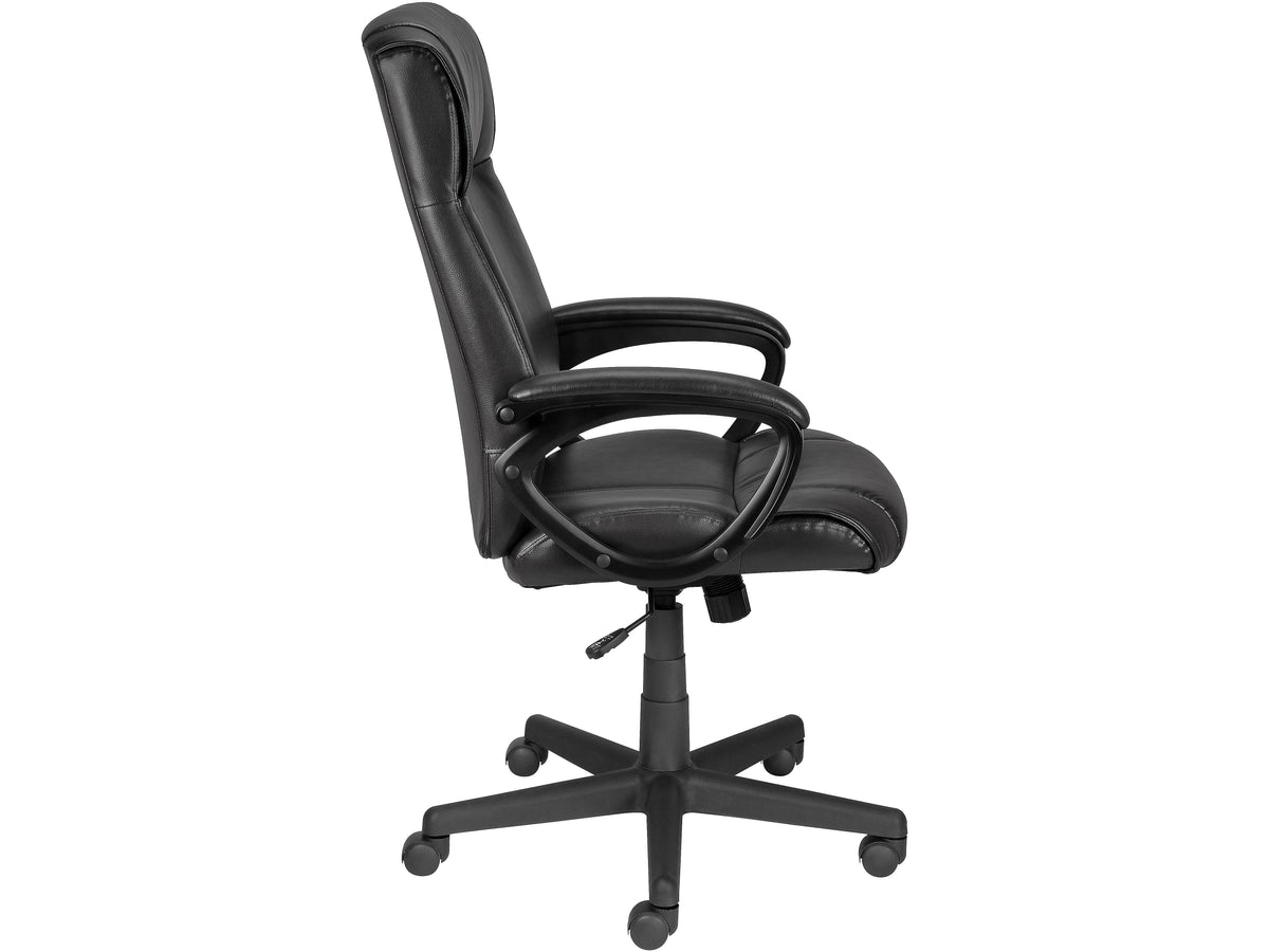 Staples Turcotte Ergonomic Luxura Swivel Computer and Desk Chair, Black