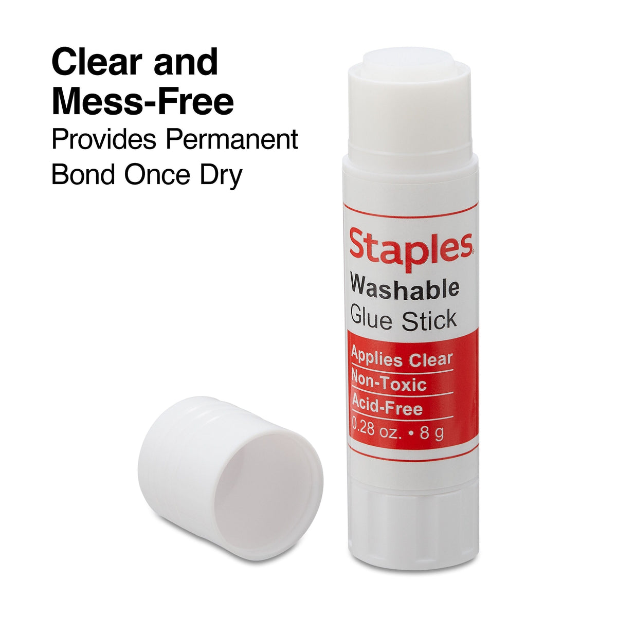 Staples Washable Glue Sticks, 0.28 oz., 36/Pack