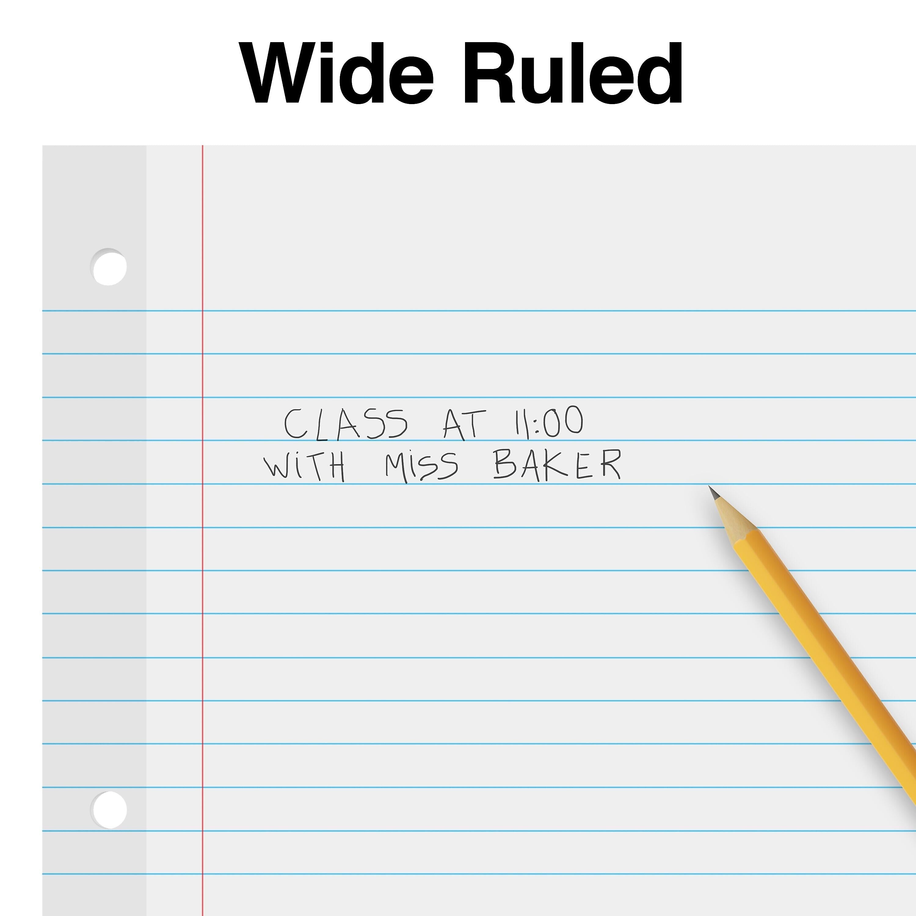 Staples Wide Ruled Filler Paper, 8