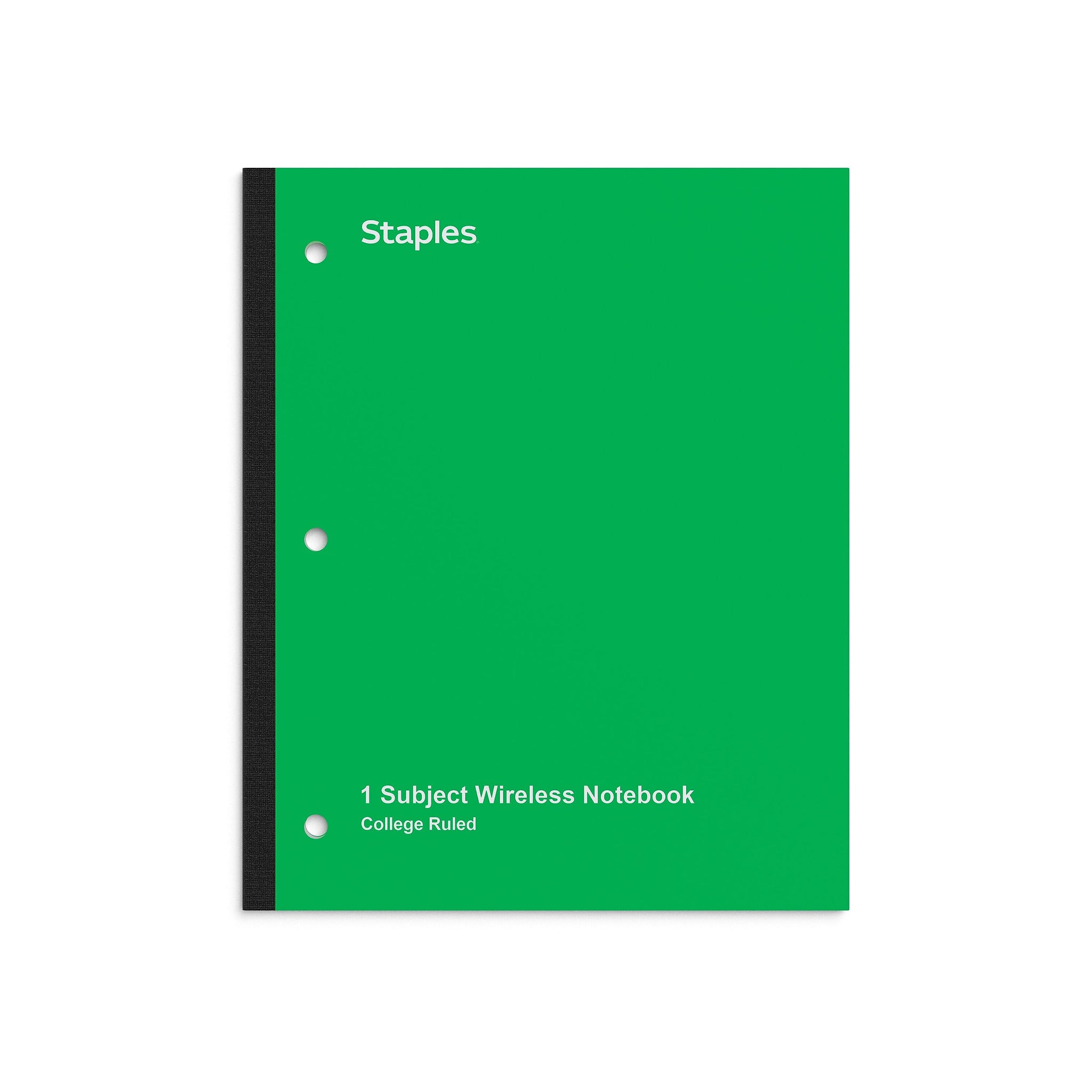 Staples Wireless 1-Subject Notebook, 8.5