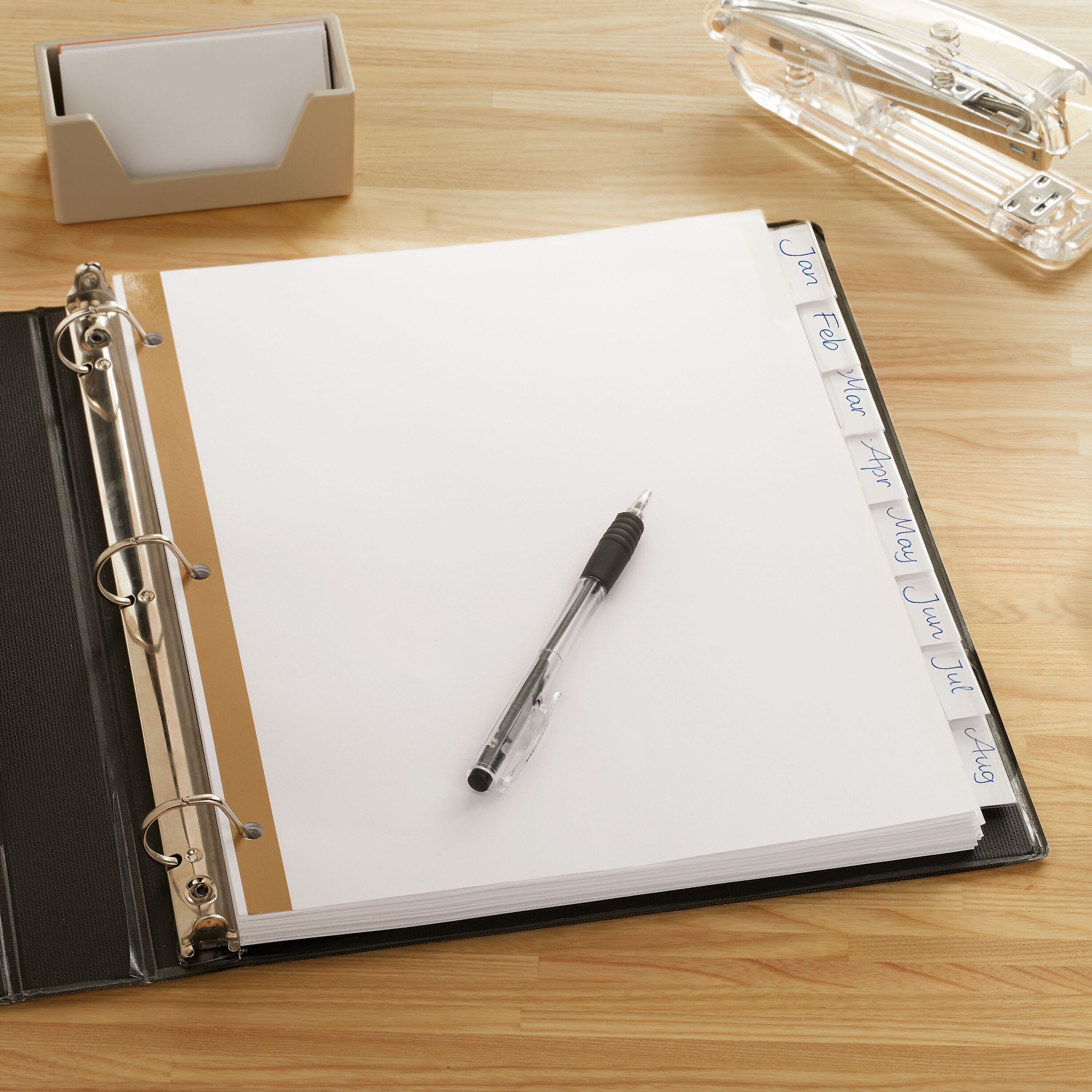 Staples Write-On Dividers, 5-Tab, Assorted Colors