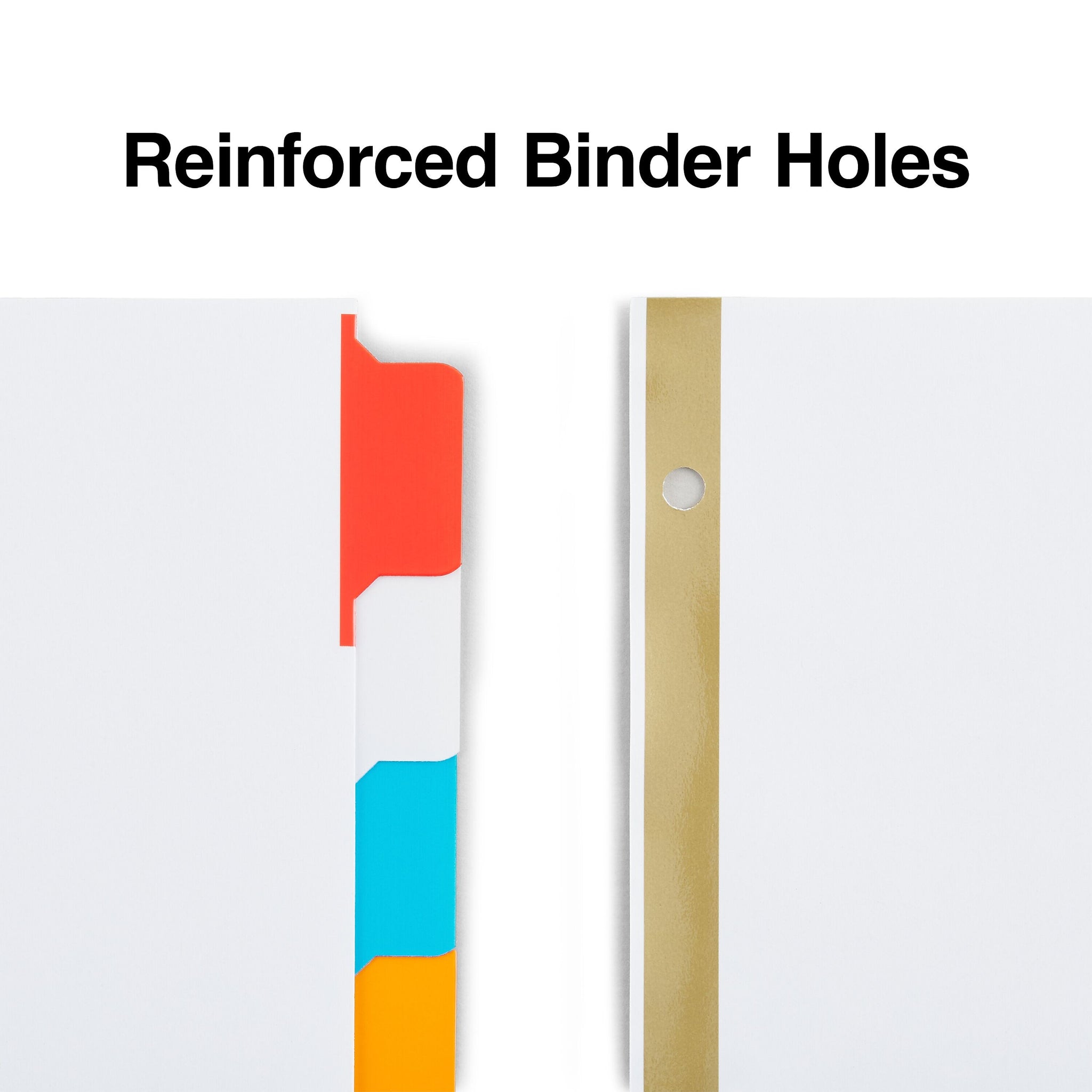 Staples Write-On Dividers, 8-Tab, Assorted Color s, 4/Pack