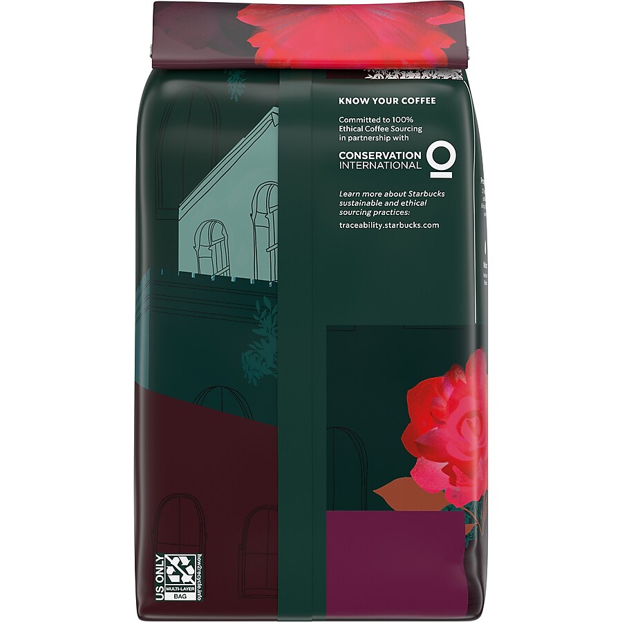 Starbucks Caffè Verona Ground Coffee, Dark Roast, 16 oz. Bag