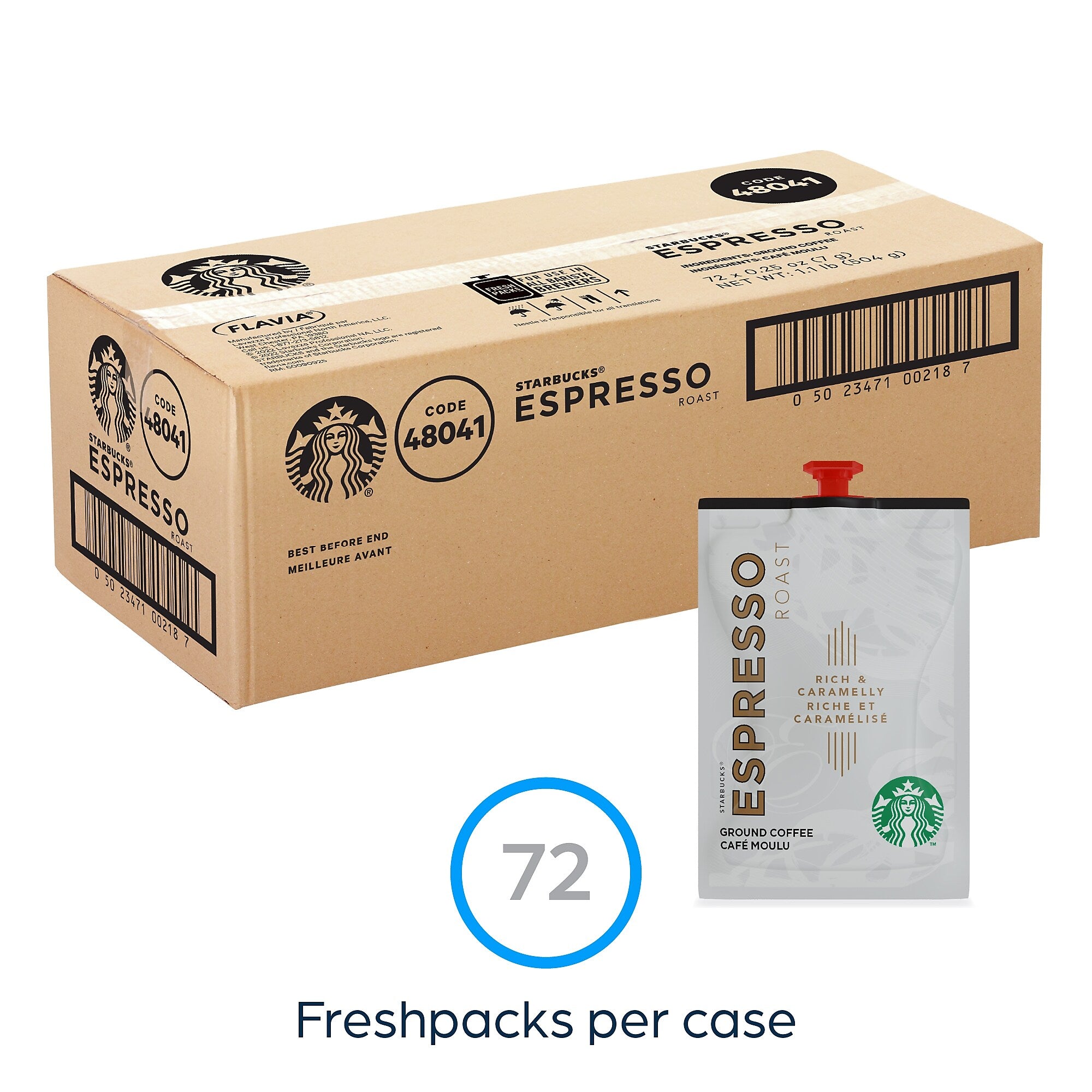 Starbucks Espresso Coffee Starbucks Verisimo Freshpack, Blonde Roast, 72/Carton