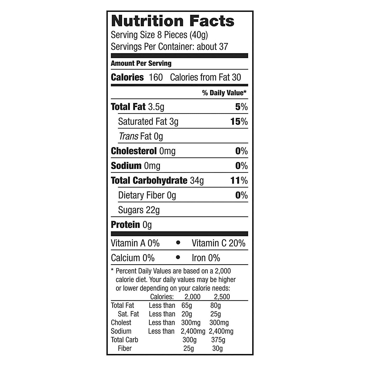 Starburst Original Fruit Chews Candy, 2.07 oz, 36/Box