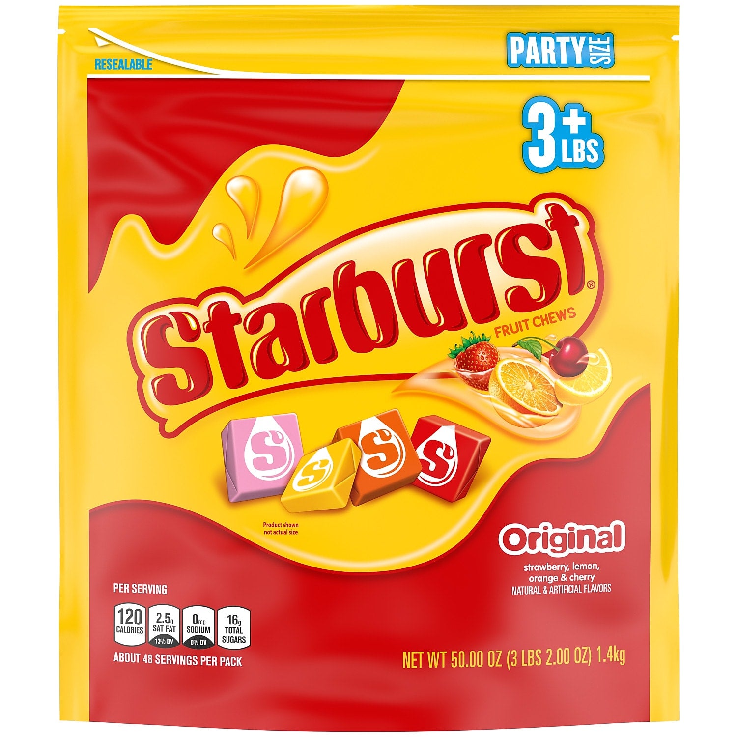 Starburst Original Fruit Chews Candy, 50 oz.