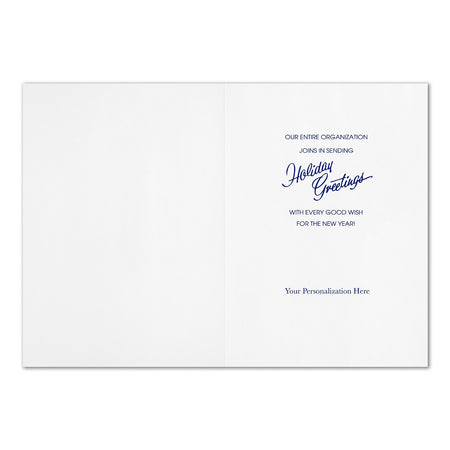 Starry Blue Holiday Holiday Card, 25/BX