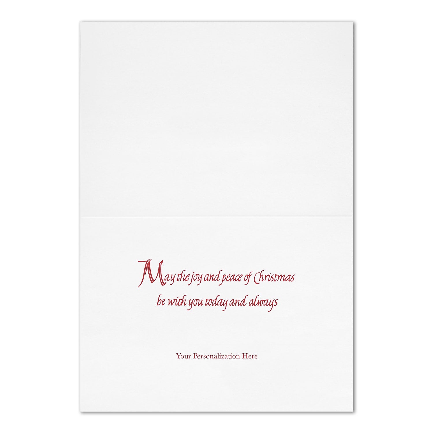 "Starry Tree Merry Christmas" Holiday Card w/Silver Lined White Envelope, 100/BX