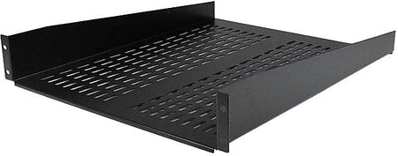 StarTech 2U 22in Vented Rack Mount Shelf - Fixed Server Rack Cabinet Shelf - 50lbs / 22kg