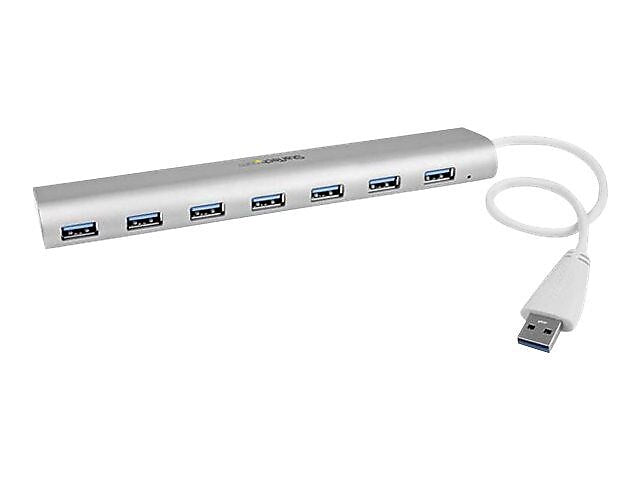 StarTech 38.6" Type-A USB Female/Male Hub, Silver/White